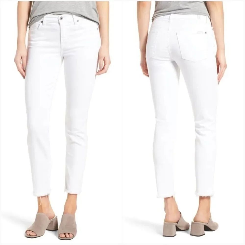 7 For All Mankind Ankle Straight Leg Jeans
